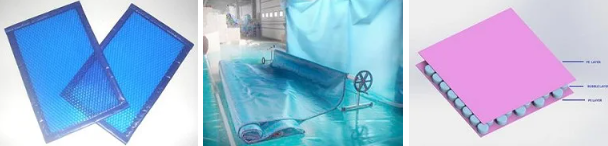 película de burbujas de aire