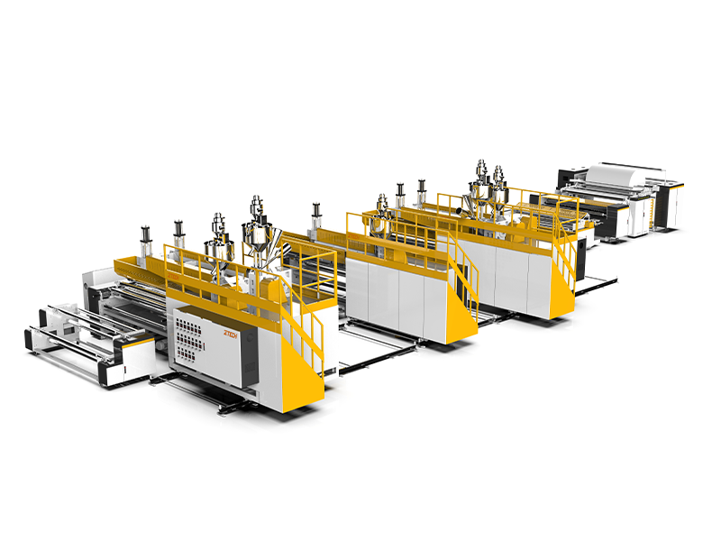 M&aacute;quina laminadora para fabricar pel&iacute;culas de burbujas de aire de 7 capas